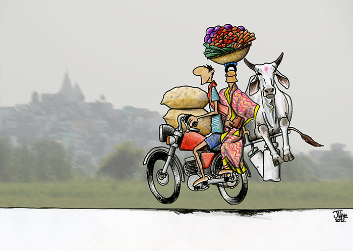 Heading for the market