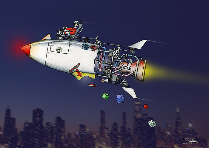 Rocket Santa