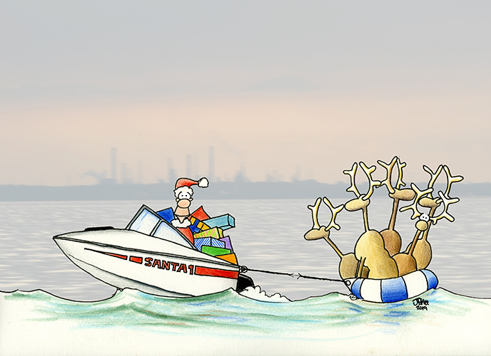 Reindeer in a ringo