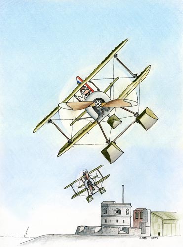 Babies over Calshot
