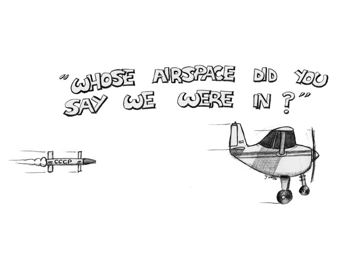 Whose airspace did you say we were in?